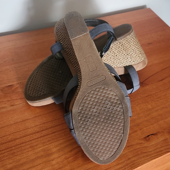 Naturalizer Wedge Sandal, Blue, GUC, Size 11 - Picture 3 of 4